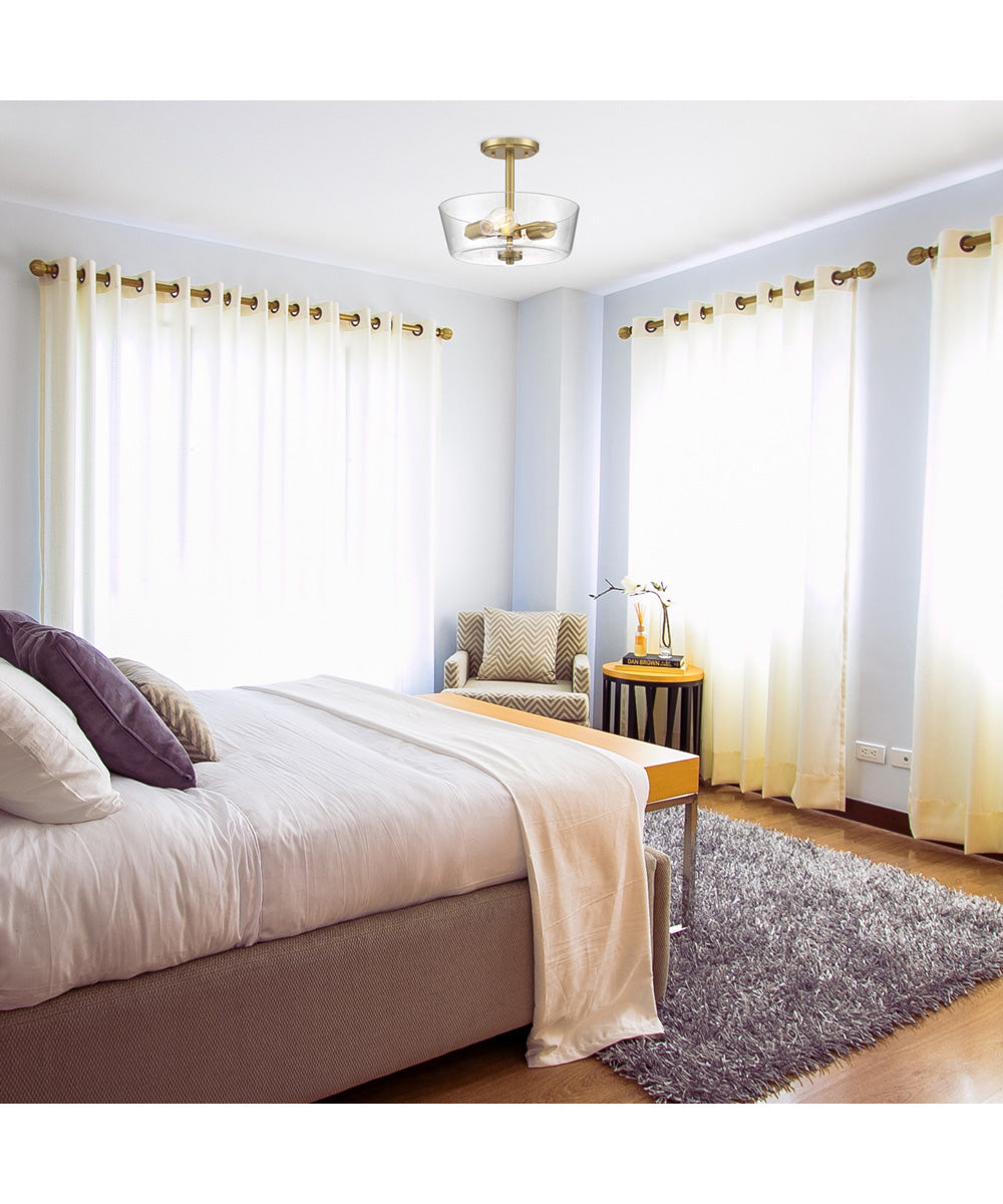 Westin 2 Light Semi-Flush Brushed Gold