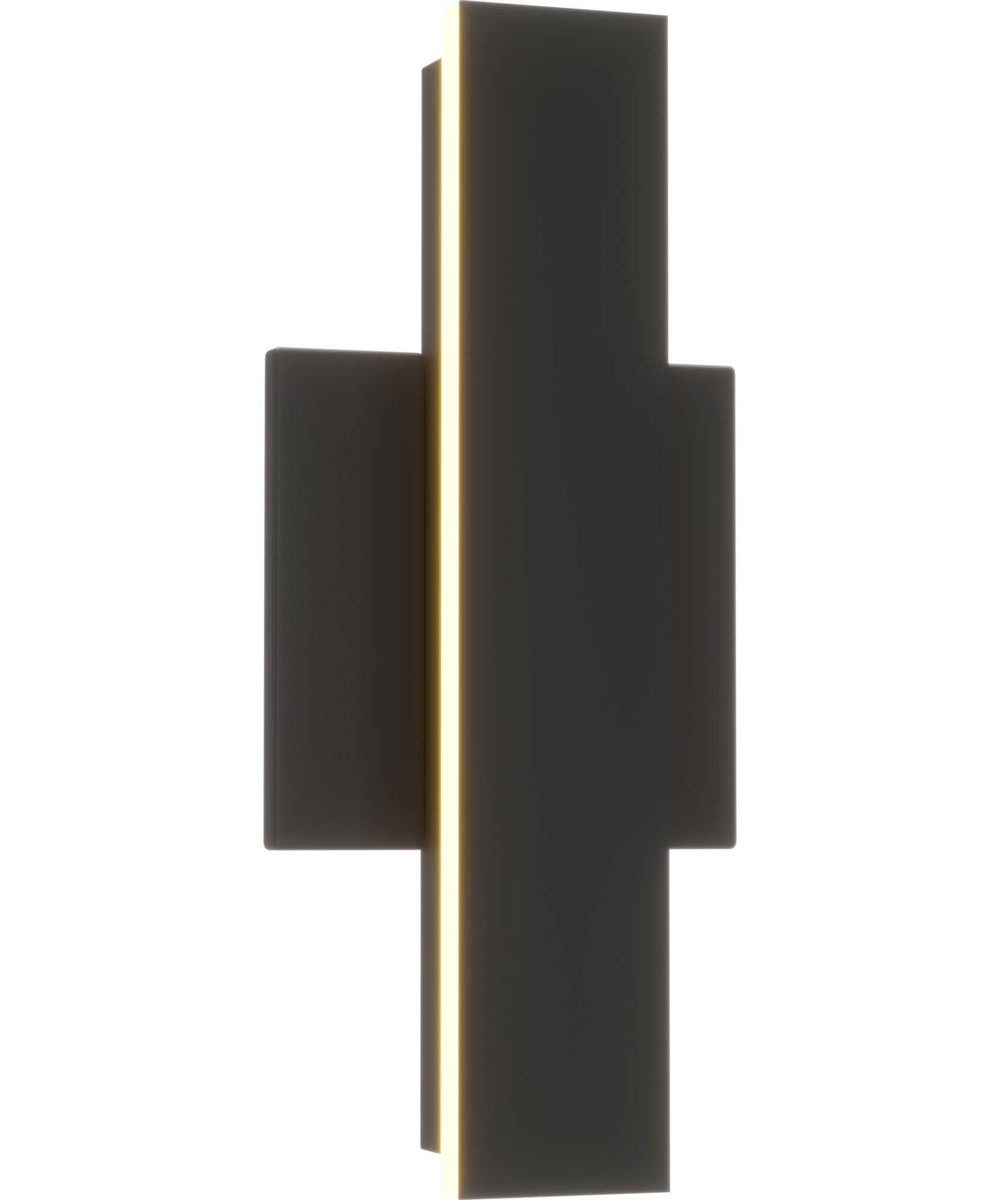 Z-2040 LED Contemporary Small Outdoor Wall Light Matte Black