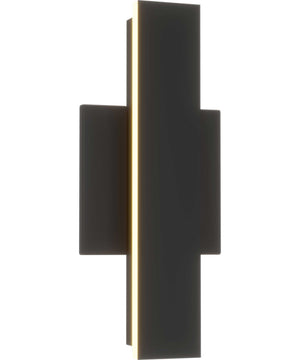 Z-2040 LED Contemporary Small Outdoor Wall Light Matte Black