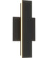 Z-2040 LED Contemporary Small Outdoor Wall Light Matte Black