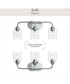 Ilia 3-Light Bath Vanity with Clear Glass Shade Polished Chrome