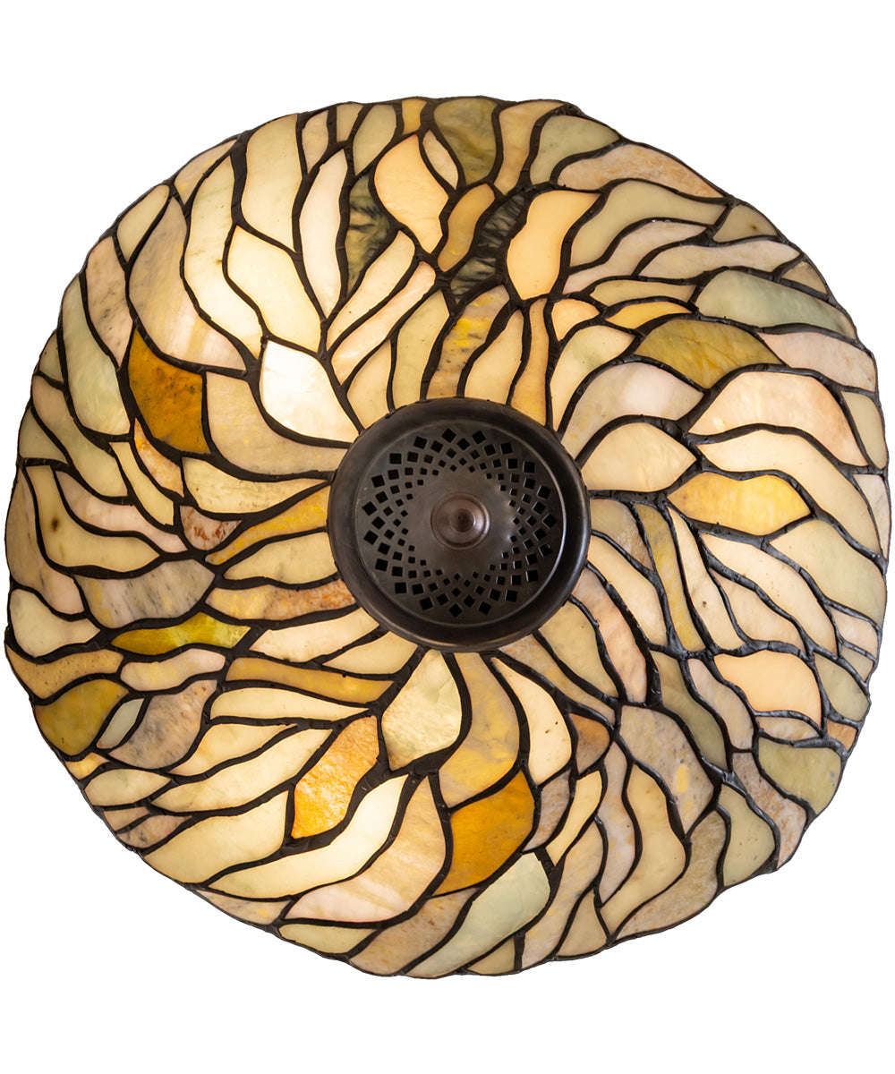 16" Wide Willow Jadestone Flush Mount