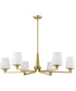 Lune 6-Light Chandelier Vintage Brass