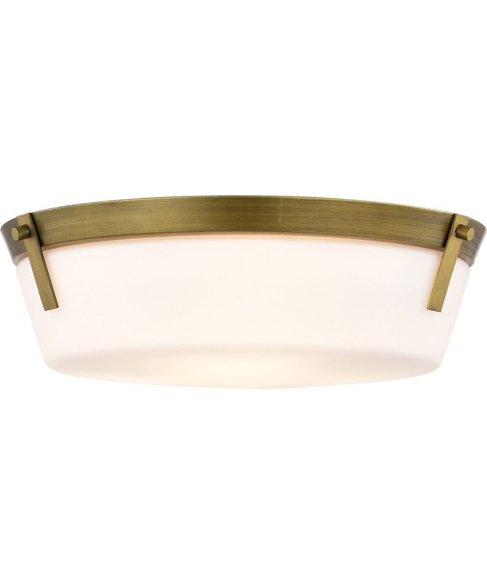 Rowen 3-Light Close-to-Ceiling Natural Brass