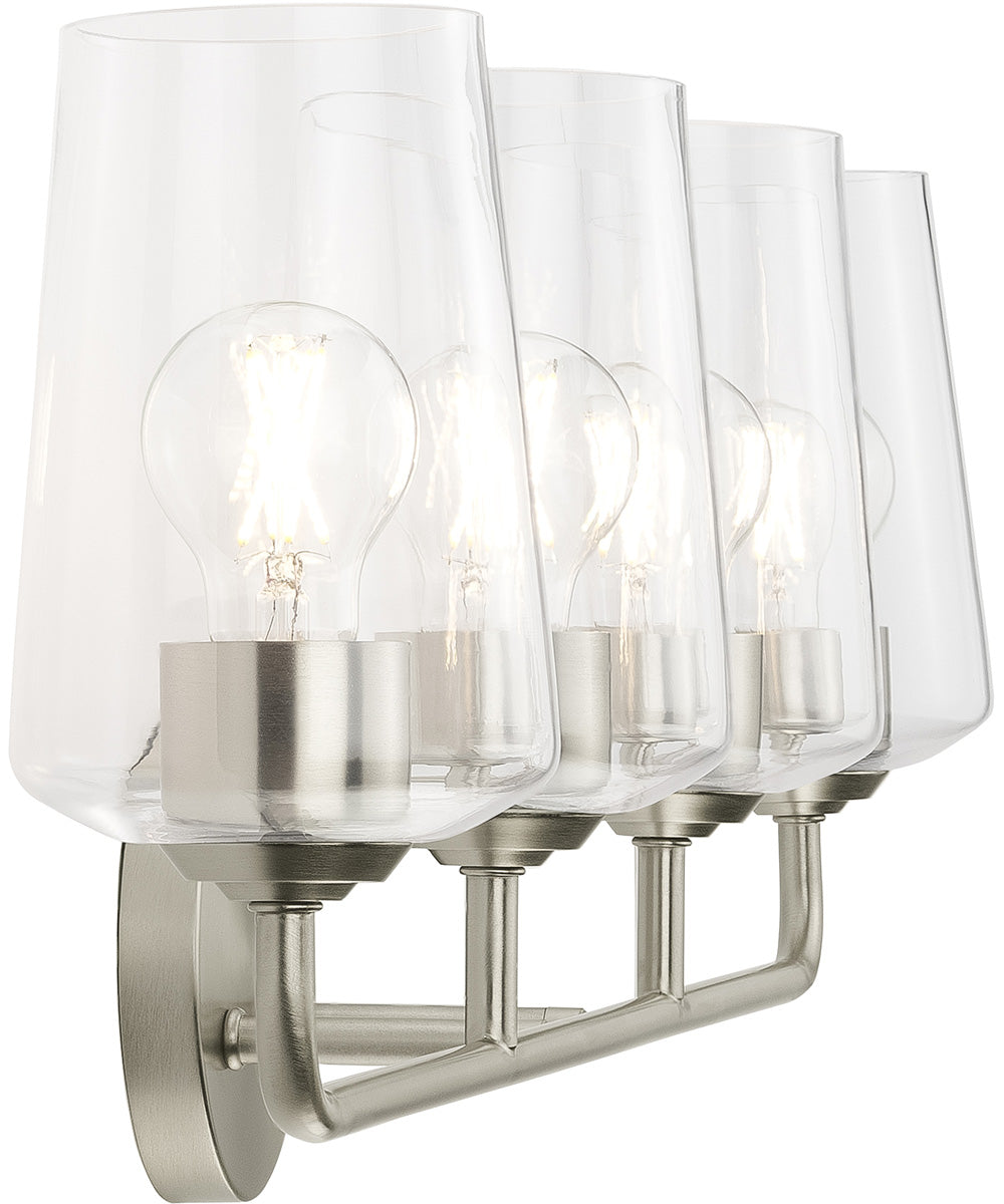 Celino 4-Light Bath & Vanity Brushed Nickel