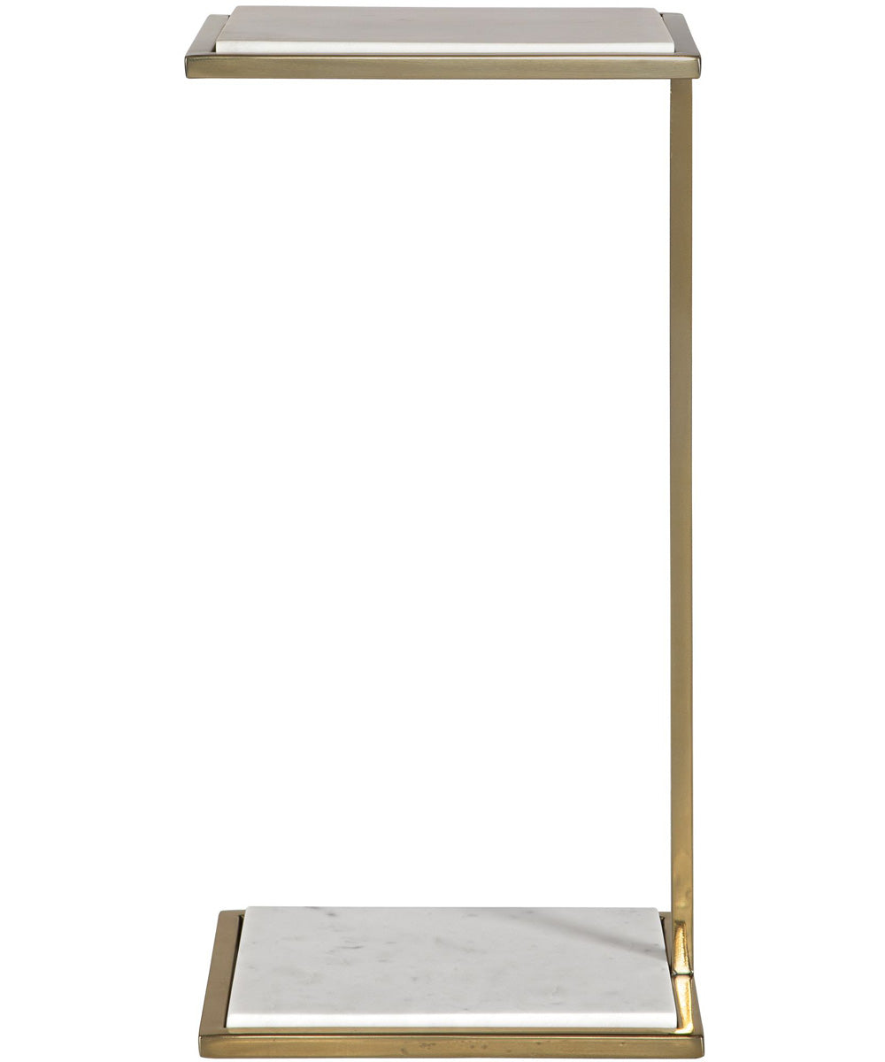 Elevate White Marble Drink Table