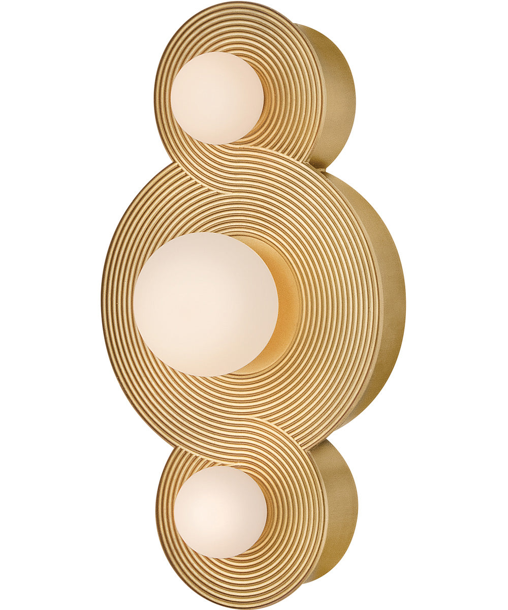 Rhea LED-Light Small LED Vanity in Heritage Brass