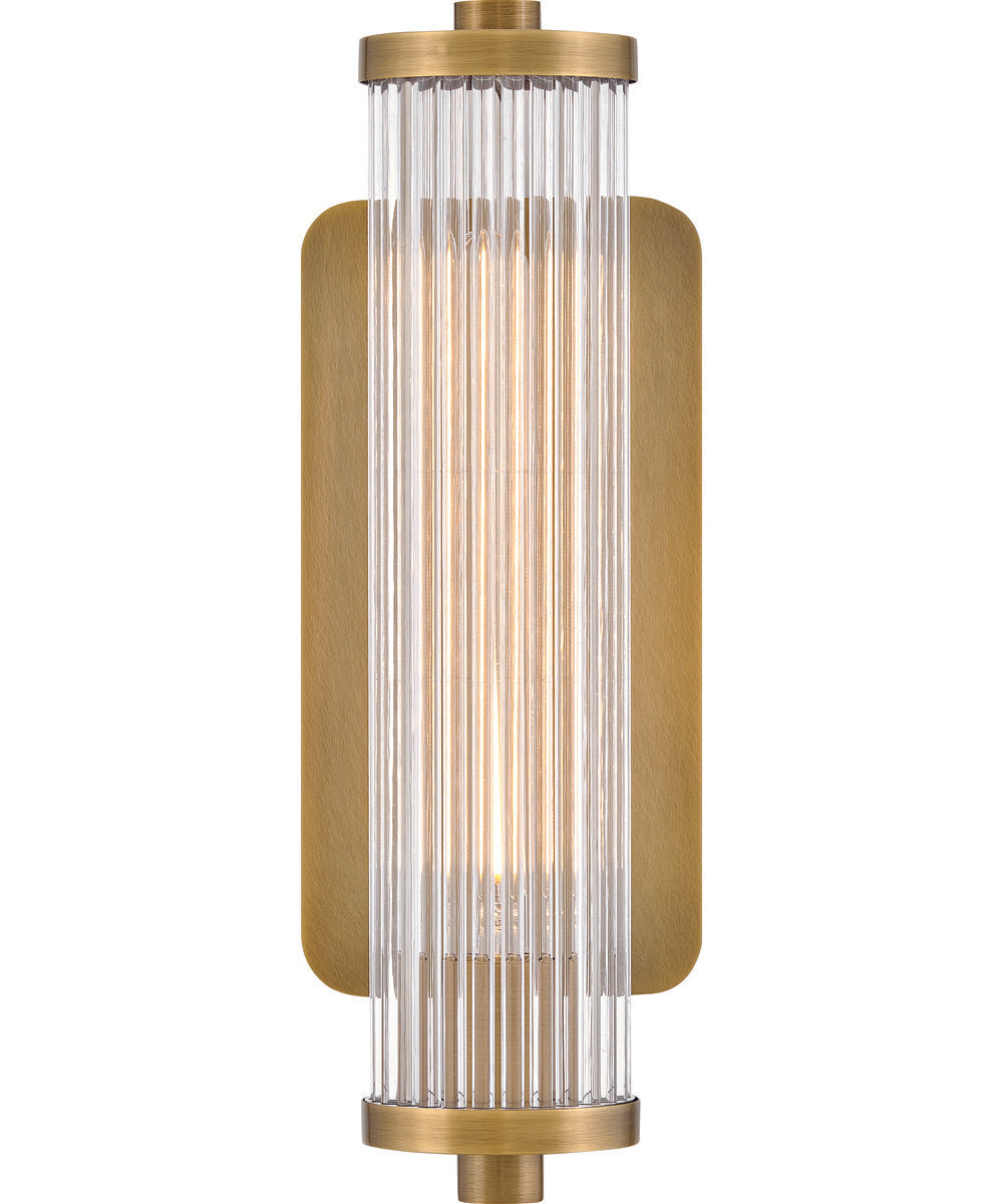Ellery 1-Light Medium Single Light Sconce in Heritage Brass