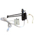 Dimmable Swing Arm Wall Light Bronze Brown Finish with White Linen Lampshade - For Bedside, Living Room, Reading Chair