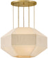 Lyla 4-Light Medium Convertible Chandelier in Lacquered Brass