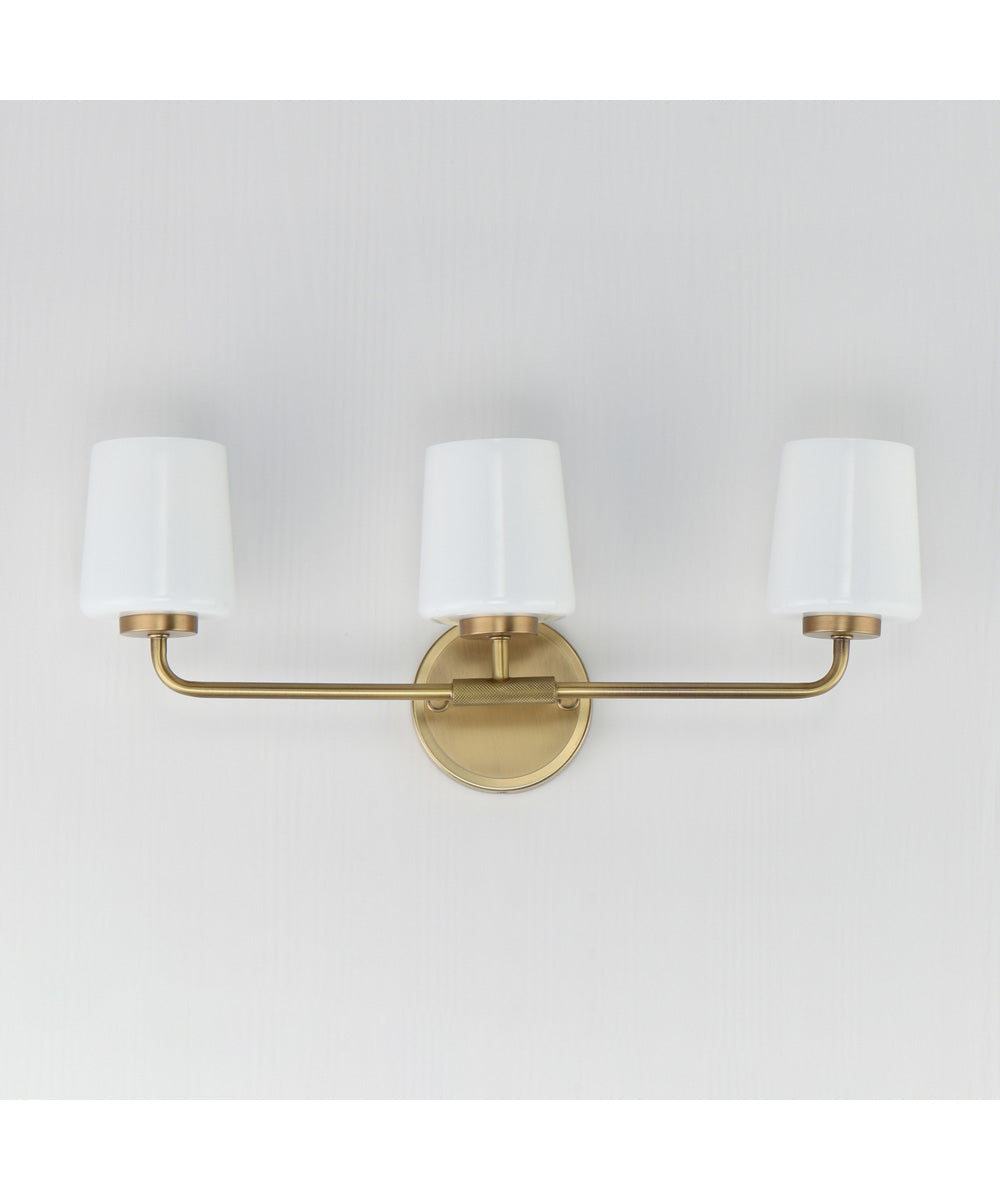 Durham 3-Light Bath Vanity Natural Aged Brass