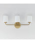 Durham 3-Light Bath Vanity Natural Aged Brass