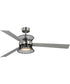 Bisbee 55-in 3-Blade Global Ceiling Fan with Matte Black Accent Brushed Nickel