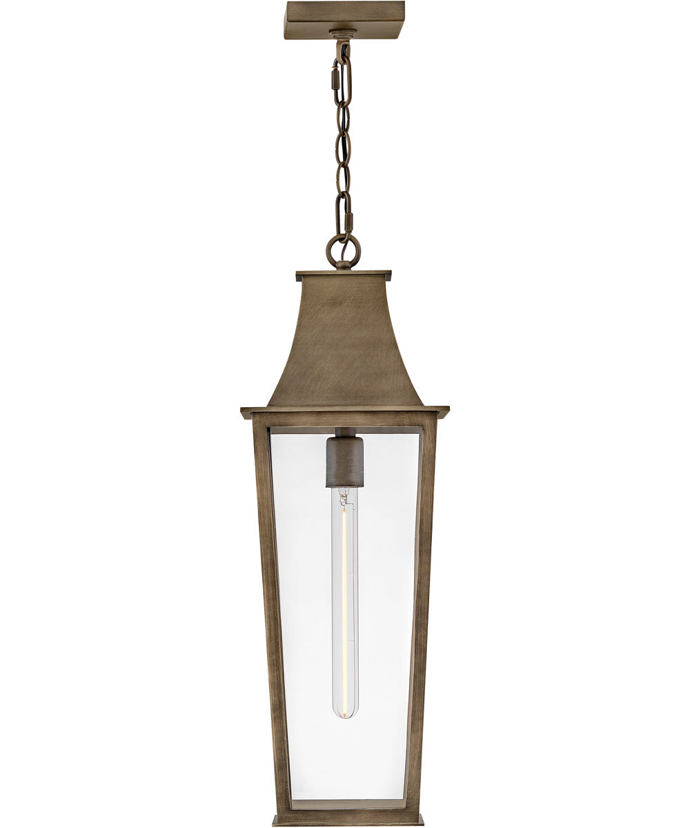 Georgetown Coastal Elements  1-Light Large Hanging Lantern in Burnished Bronze
