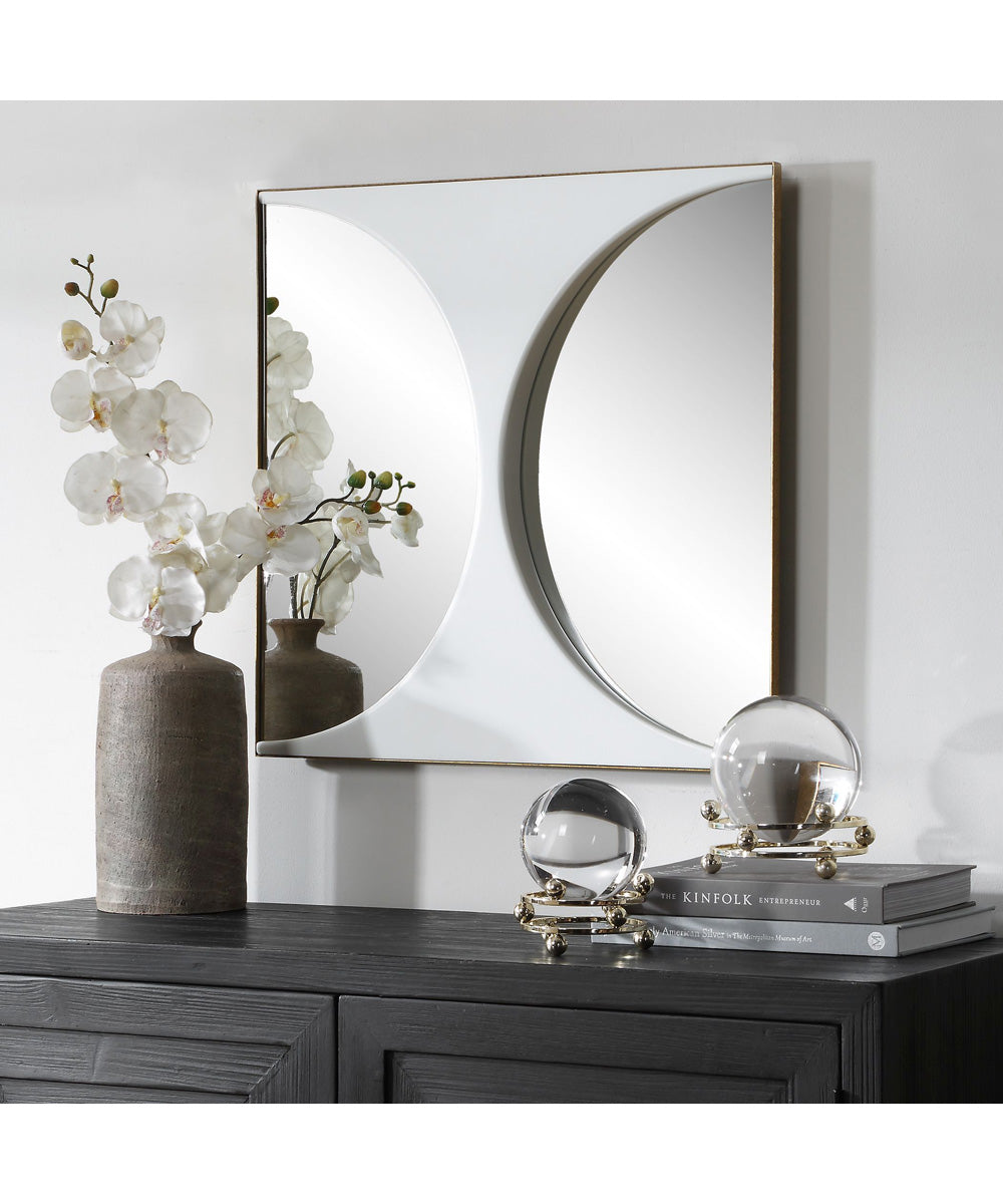 New Moon Mirrored Wall Decor