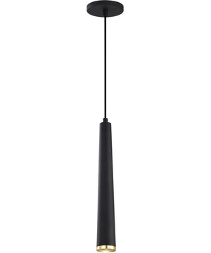 Melrose  Pendant Matte Black / Brushed Brass