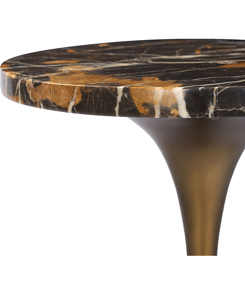 Karnes Dark Marble Drink Table