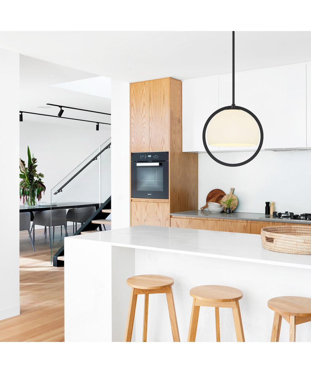 Eterna 1 Light Pendant Matte Black