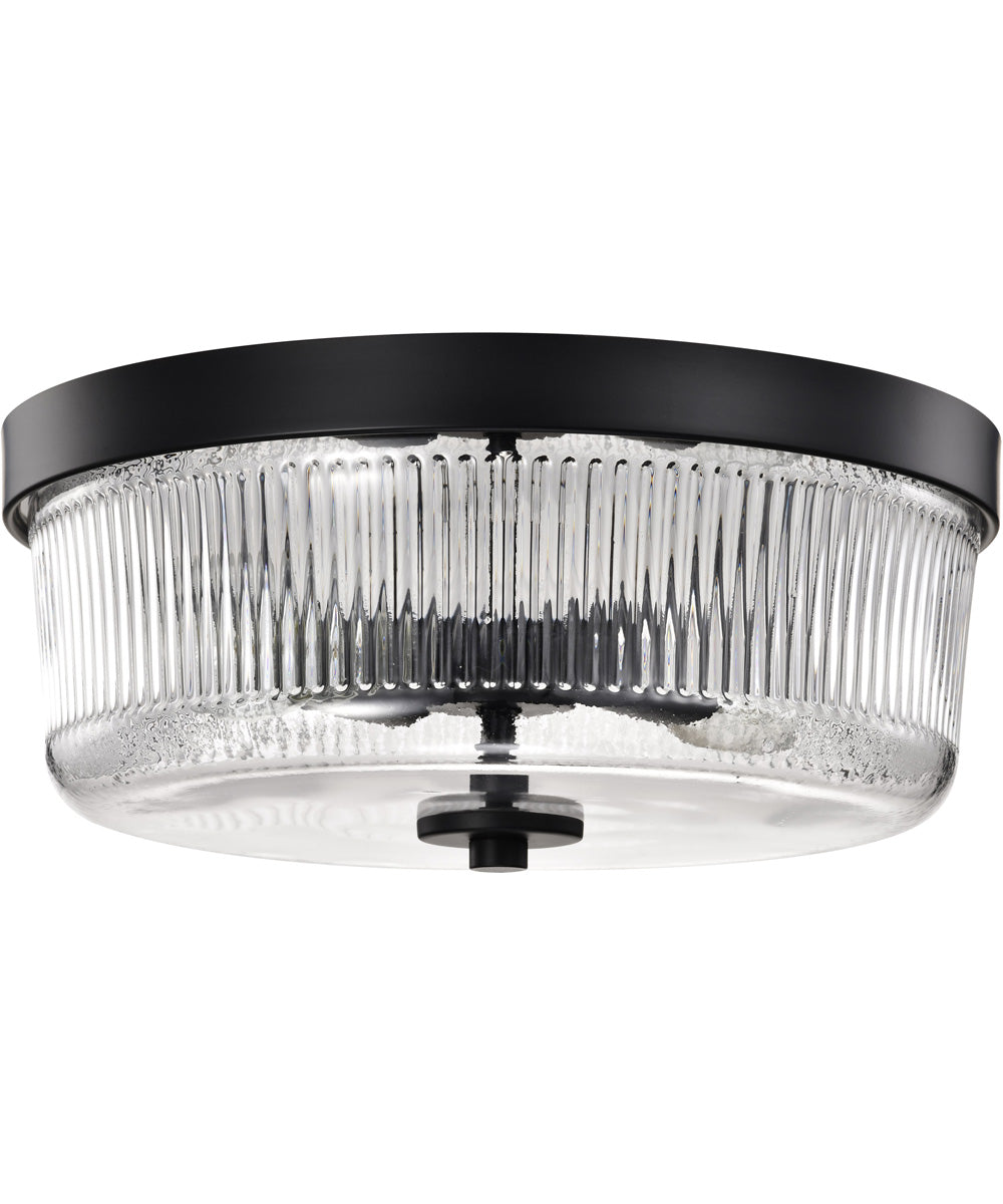 Grayson 2-Light Close-to-Ceiling Matte Black
