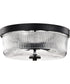 Grayson 2-Light Close-to-Ceiling Matte Black