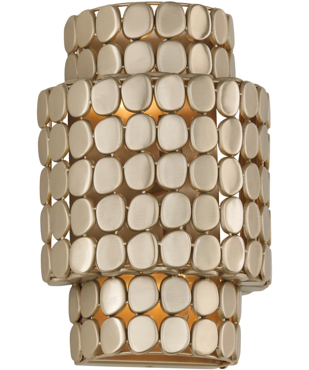 Eliana 2-Light Sconce Champagne Brass