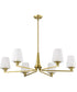 Lune 6-Light Chandelier Vintage Brass