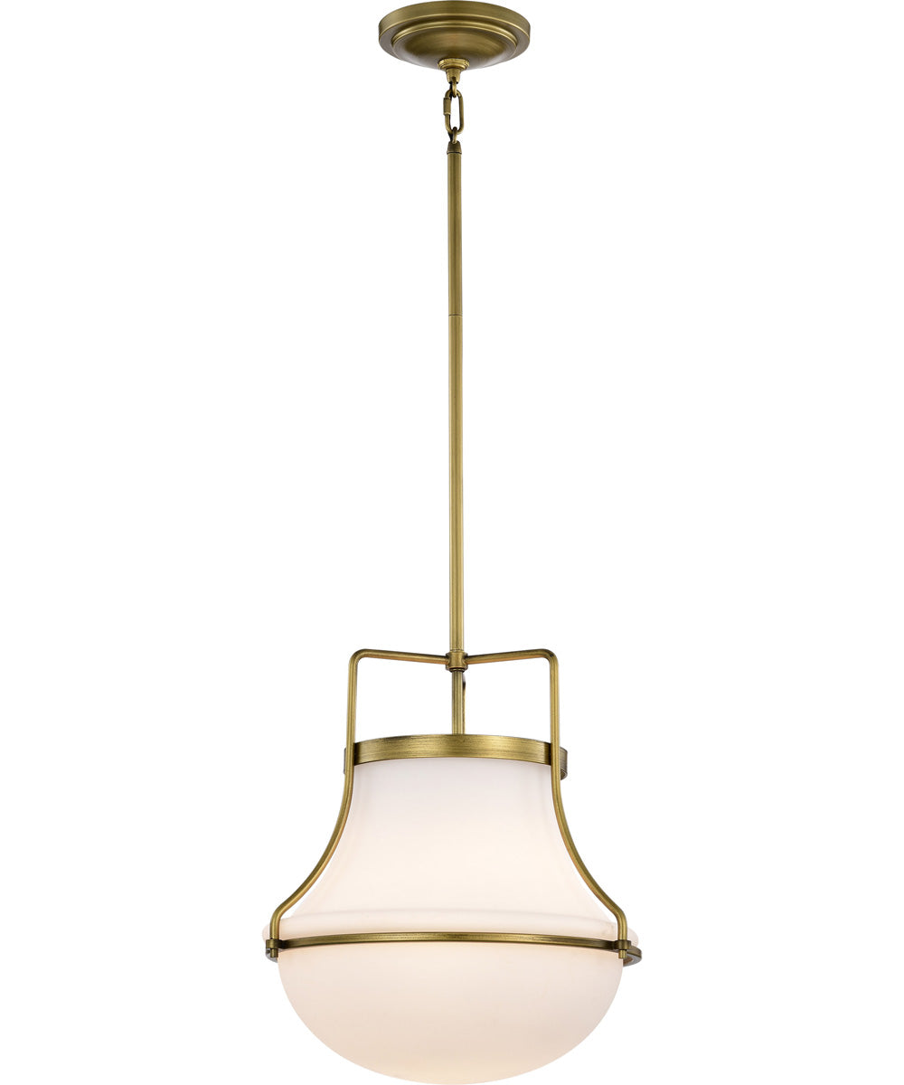 Valdora 1-Light Pendant Natural Brass