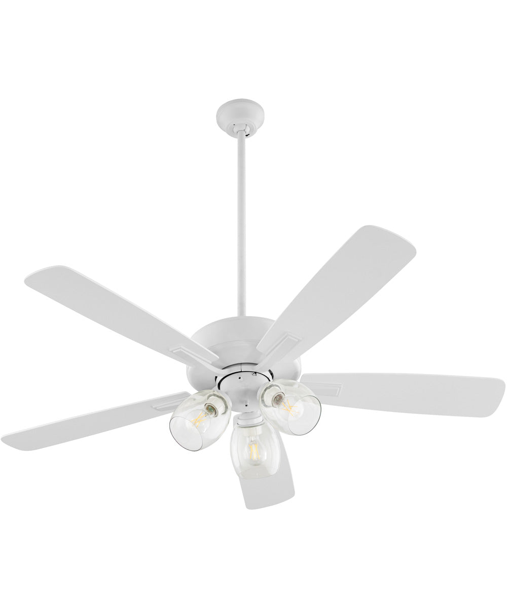 52" Ovation 3-light Ceiling Fan Studio White
