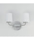 Durham 2-Light Bath Vanity Satin Nickel