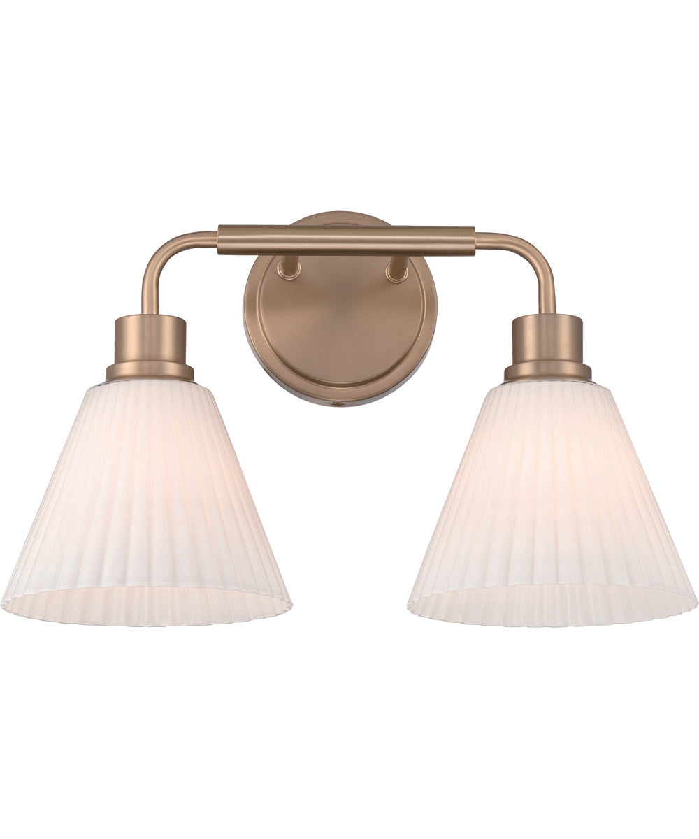 Pleated II 2-Light Lighting Premium Bronze