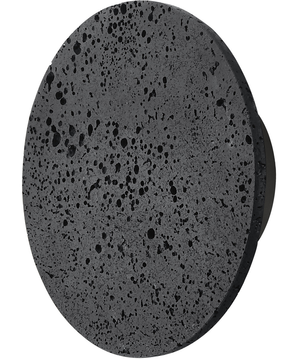 Discus  10 inch LED Outdoor Wall Sconce Lava / Gunmetal