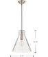 Gianna 1-Light Pendant Brushed Nickel