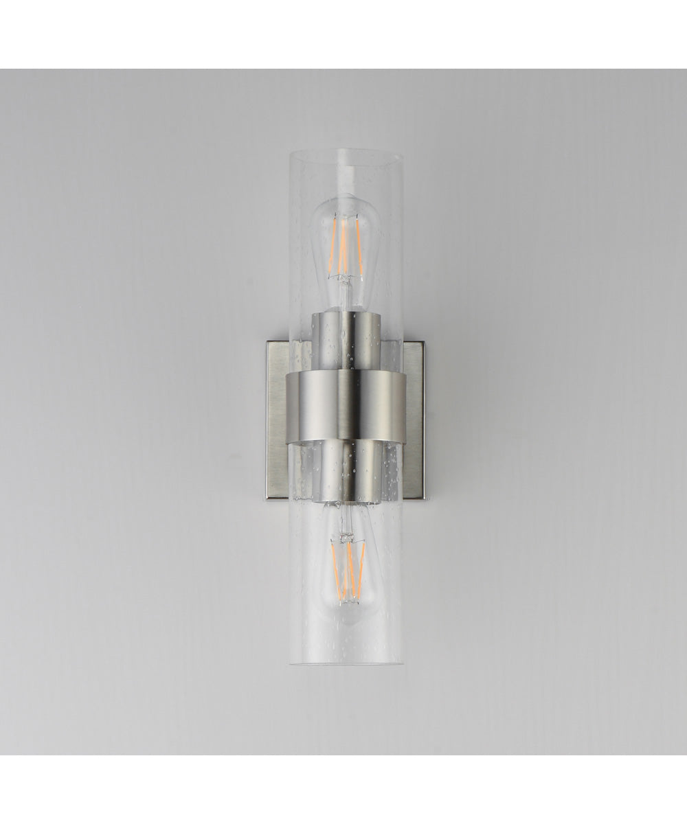 Livingston 2-Light Sconce Satin Nickel