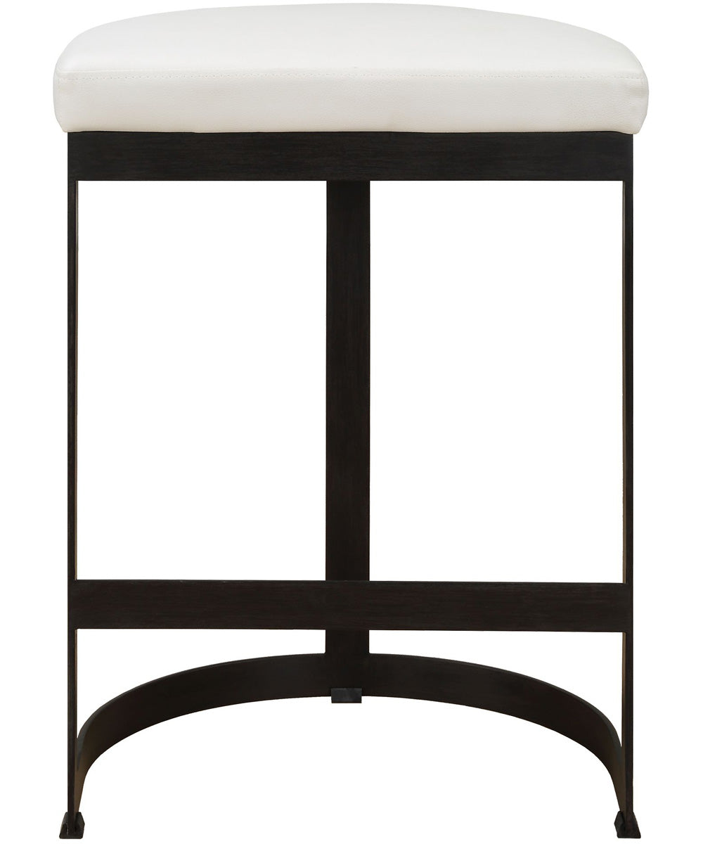Ivanna White Counter Stool