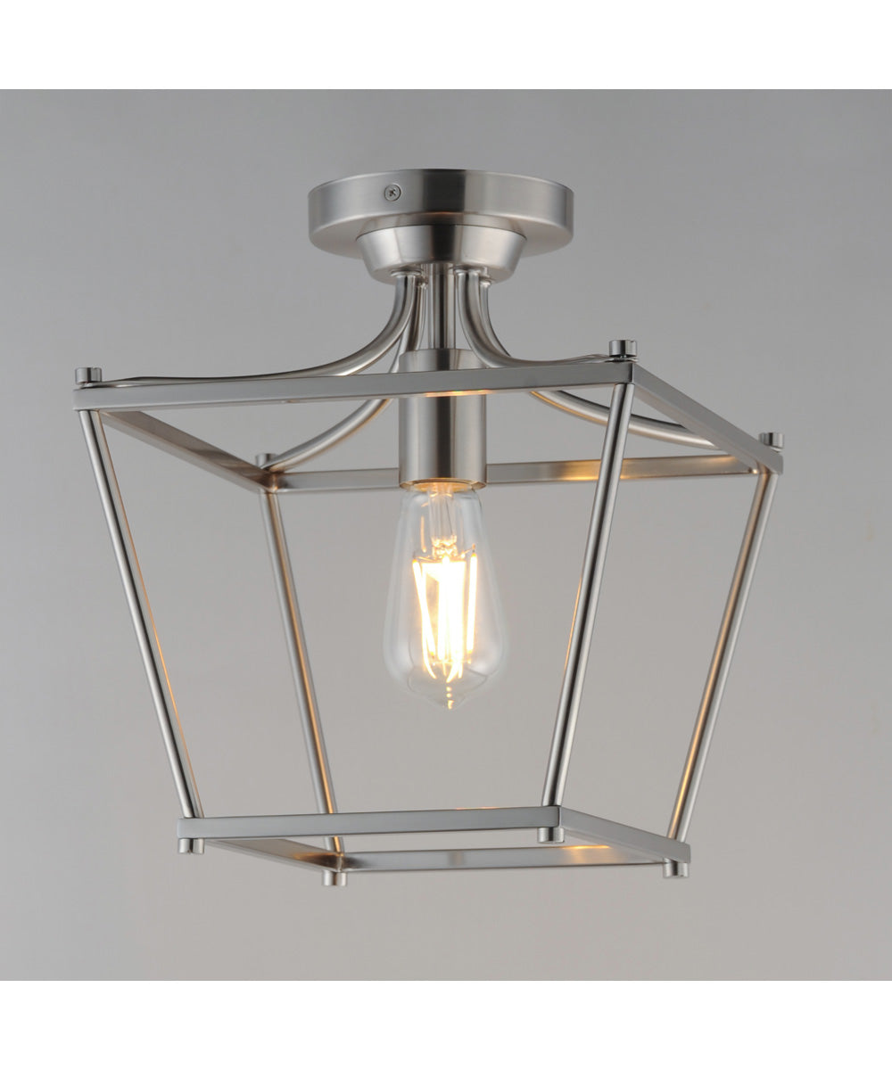Clifton Single Pendant / Semi-Flush Satin Nickel