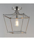 Clifton Single Pendant / Semi-Flush Satin Nickel