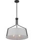 Livingston 4-Light Pendant Matte Black