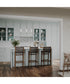 Mack 5-Light Linear Chandelier with Layered Glass Shades Brushed Nickel