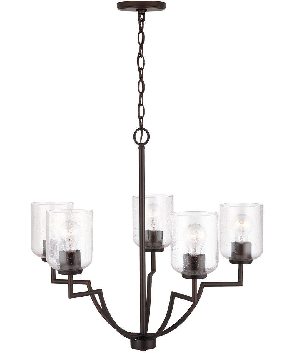 Carter 5-Light Chandelier Bronze