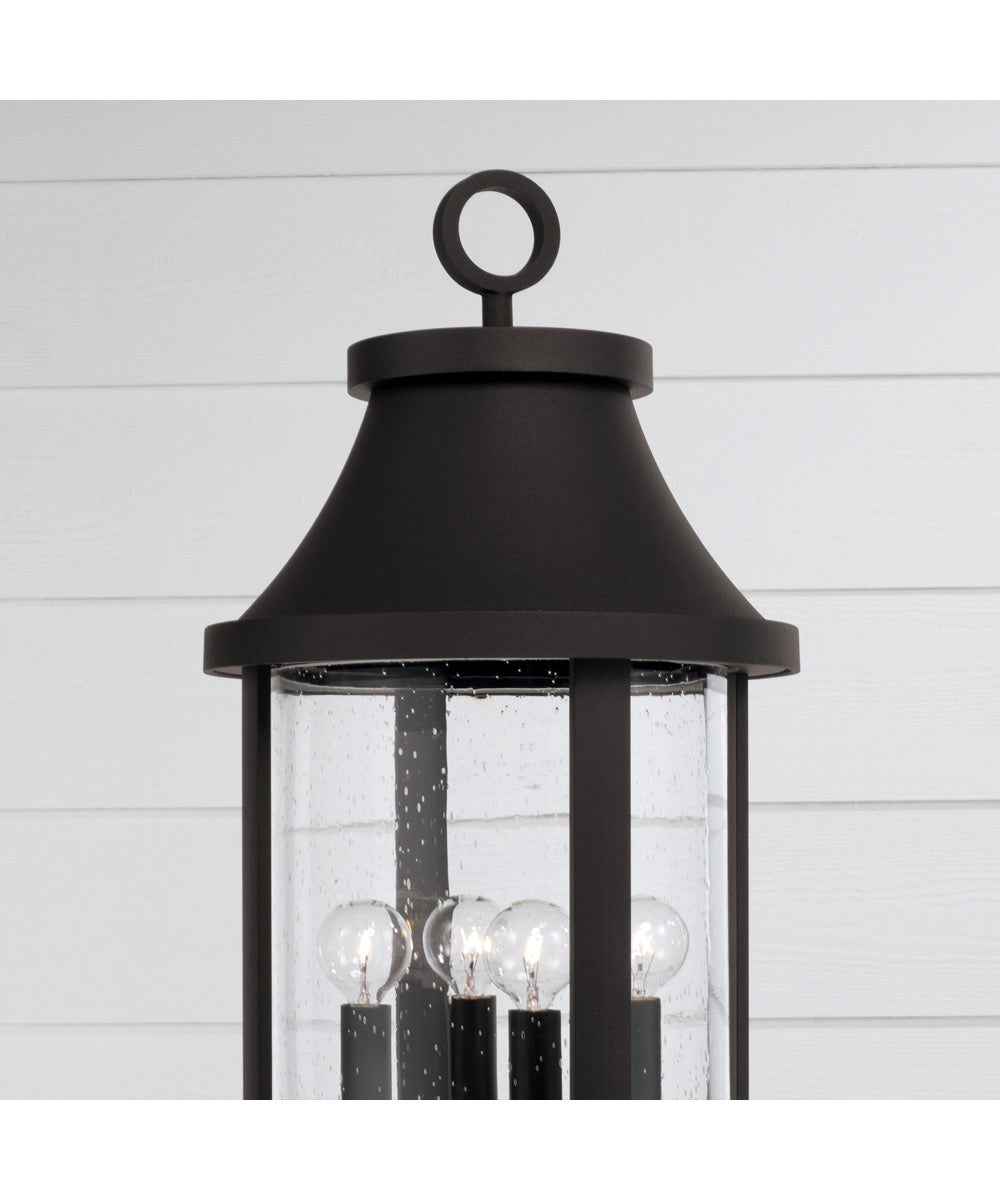 Bridger 4-Light Outdoor Post-Lantern Black