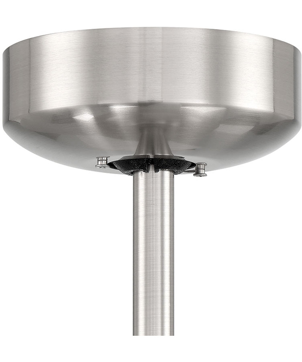 52" Topper 1-Light Fan Brushed Polished Nickel