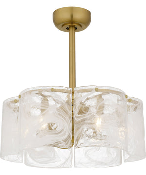 Maisie 6-light Fandelier Brushed Gold