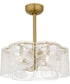 Maisie 6-light Fandelier Brushed Gold