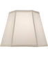 9x14x11 Ivory Shadow Tapered Hexagon Hardback Lampshade