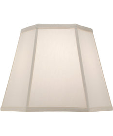 9x14x11 Ivory Shadow Tapered Hexagon Hardback Lampshade