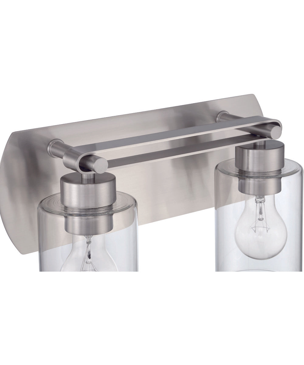 Hendrix 2-Light Lighting Brushed Polished Nickel