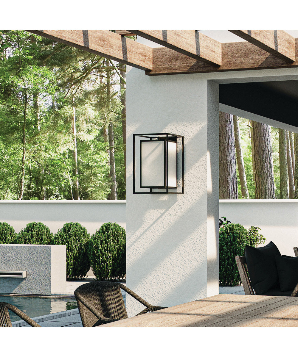 Aiden 1-Light Outdoor Wall-Lantern Black