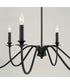 Weston 6-Light Chandelier Matte Black