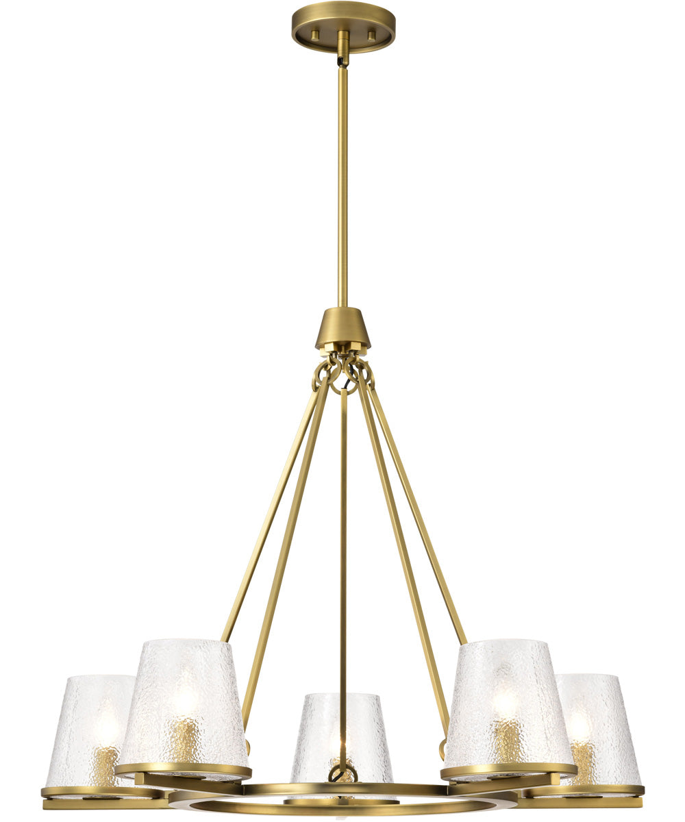 Valentine 5-Light Chandelier Vintage Brass