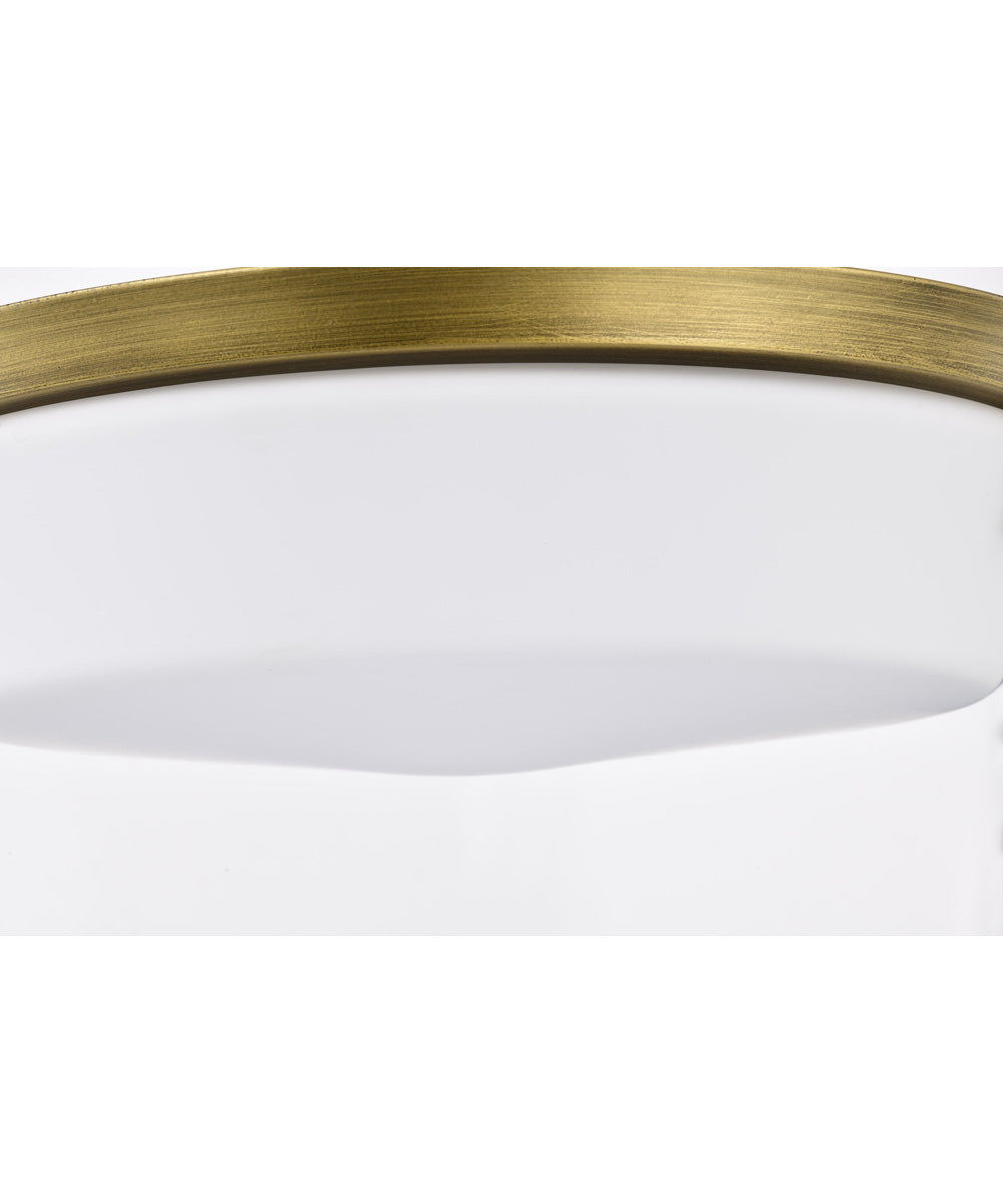 Rowen 4-Light Close-to-Ceiling Natural Brass